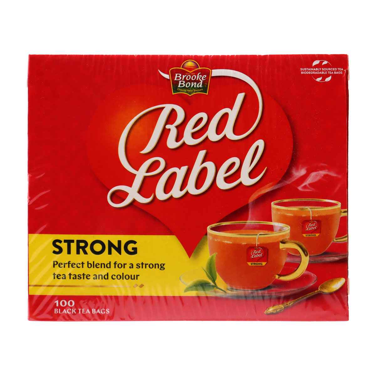 Brooke Bond Red Label Strong Black Tea 100 Bags