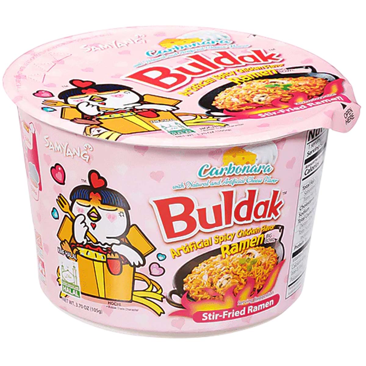 Samyang Buldak Carbonara Hot Chicken Flavor Ramen Fried Instant Cup Noodle 105g