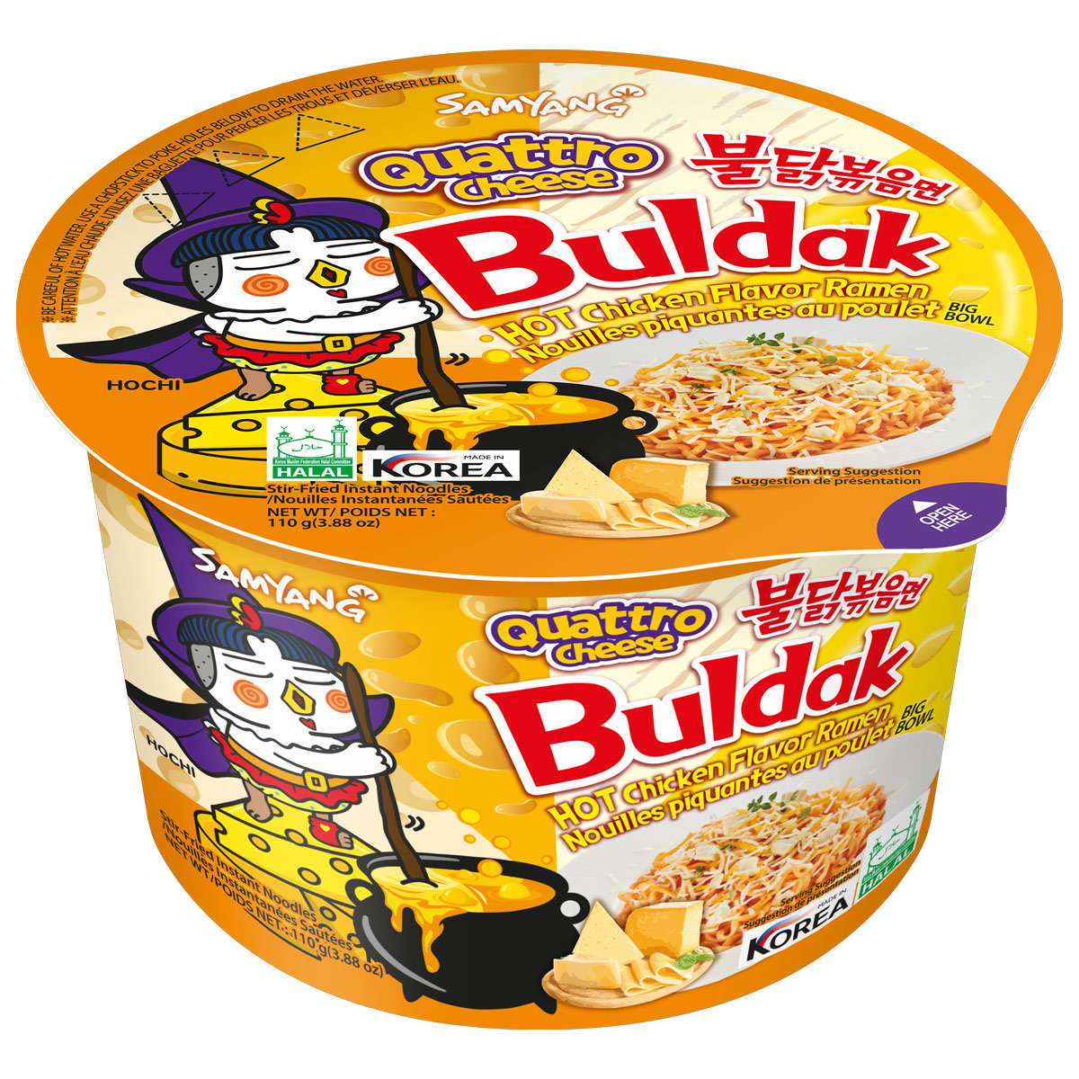 Samyang Buldak Quattro Cheese Hot Chicken Flavor Ramen 110g