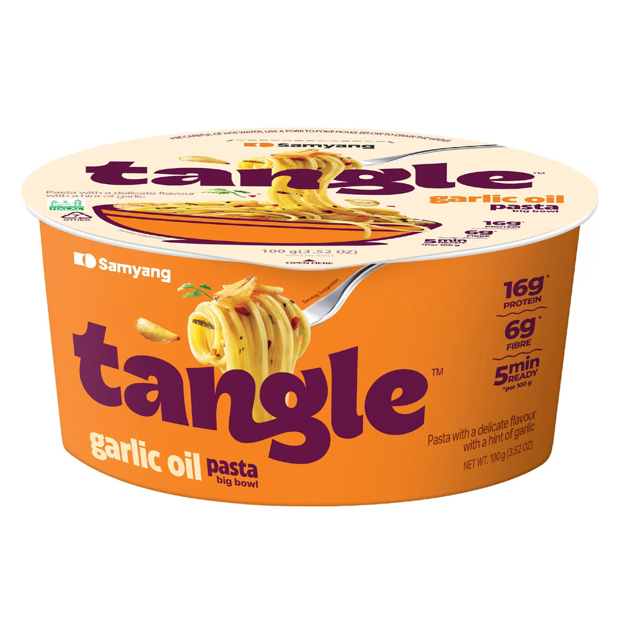 Samyang Tangle Garlic Oil Pasta Big Bowl 100g