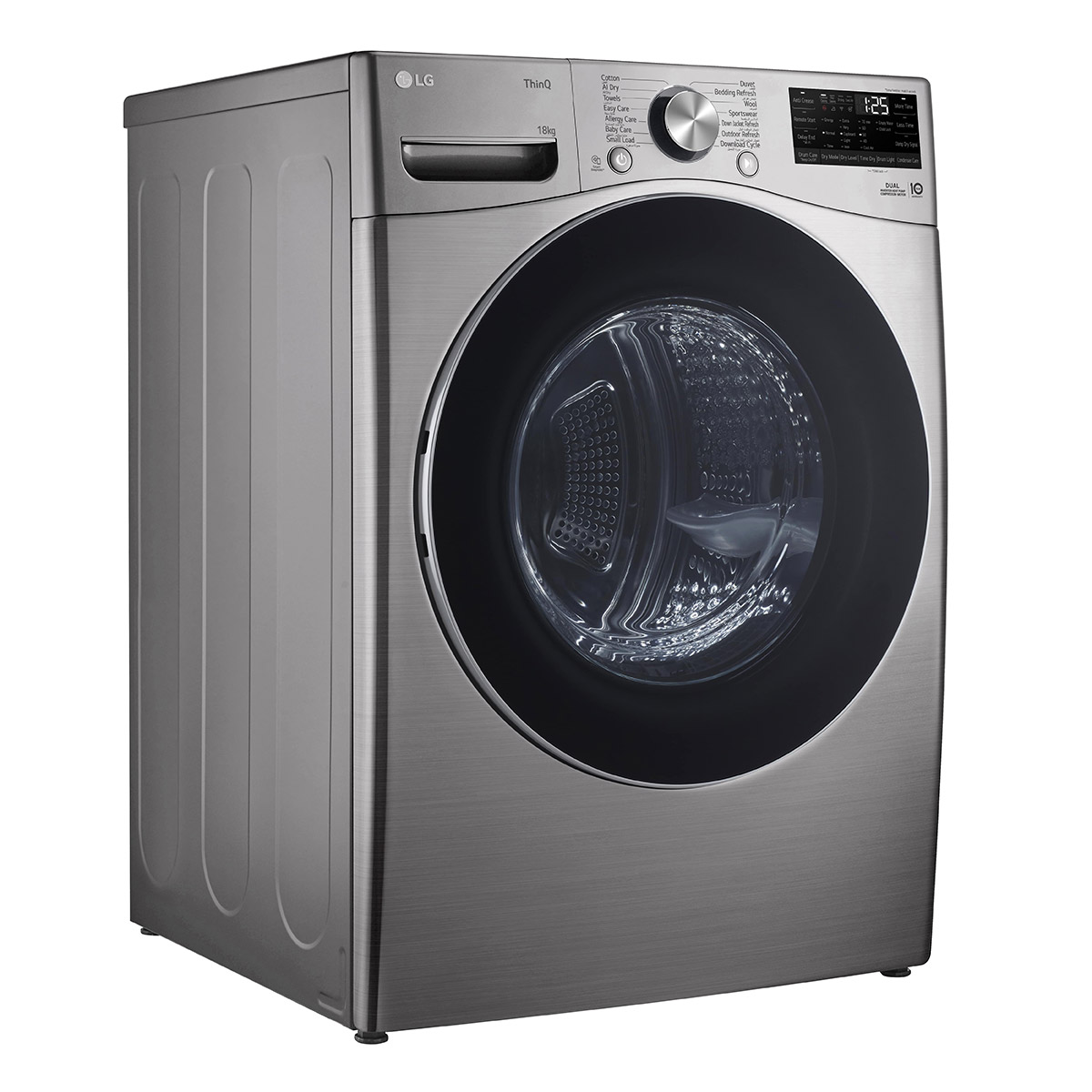 LG Front Load Washing Machine 18kg Silver - RH18U8EVCW