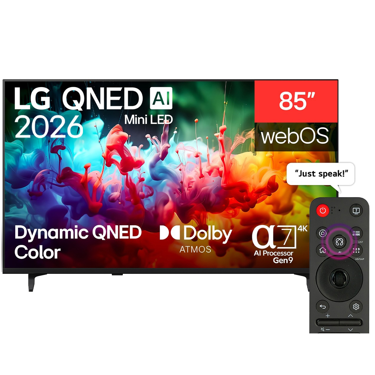 LG 85 Inch QNED 4K Mini LED AI WebOs Smart Tv 85QNED70B6T