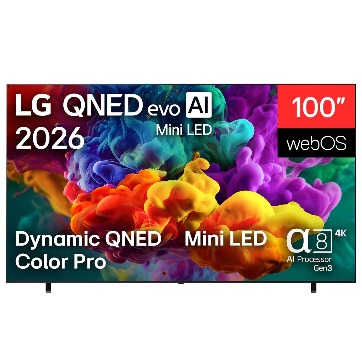 LG 100 Inch QNED Evo Mini LED 4K AI WebOs Smart Tv 100QNED85B8