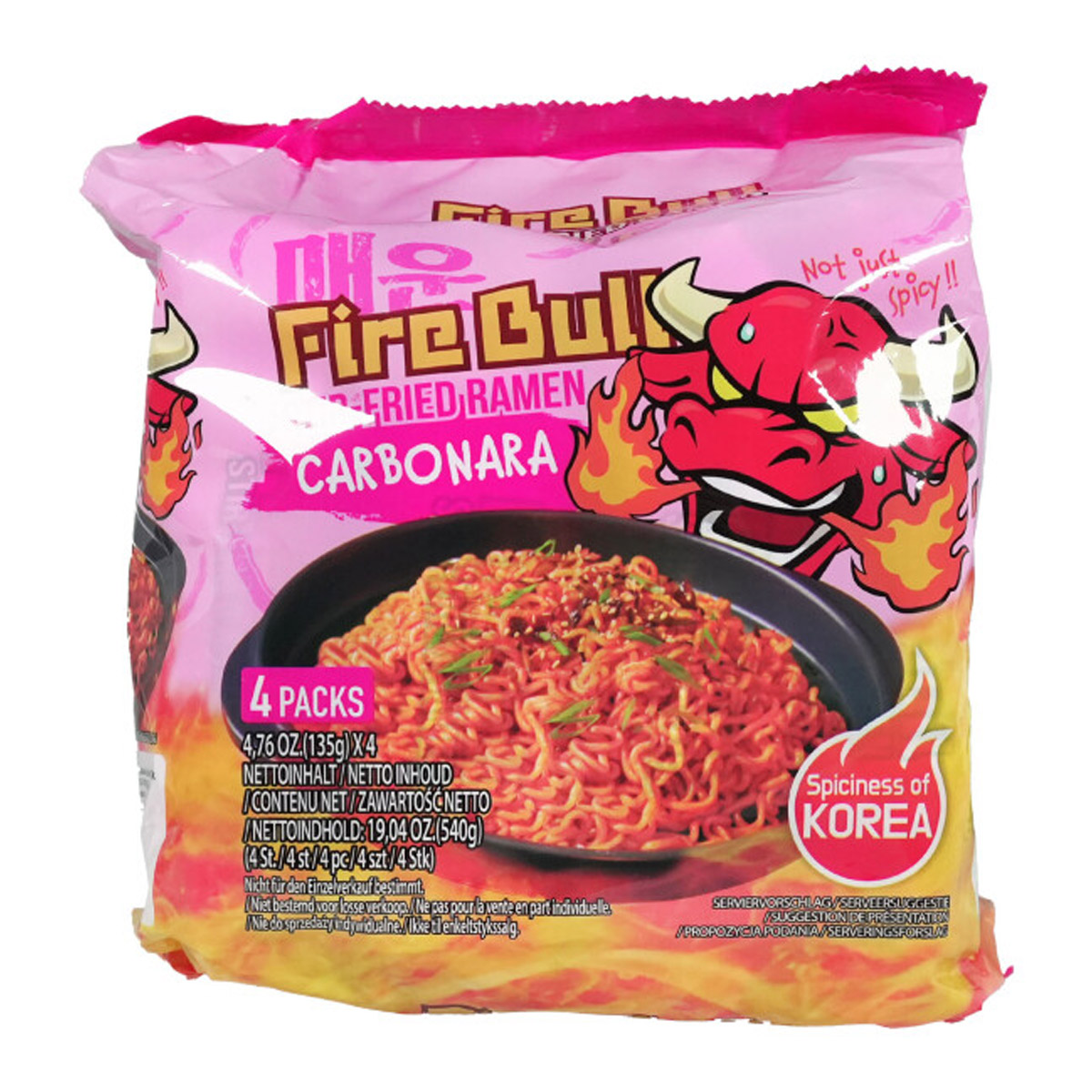 Fire Bull Stir-Fried Ramen Carbonara 135g