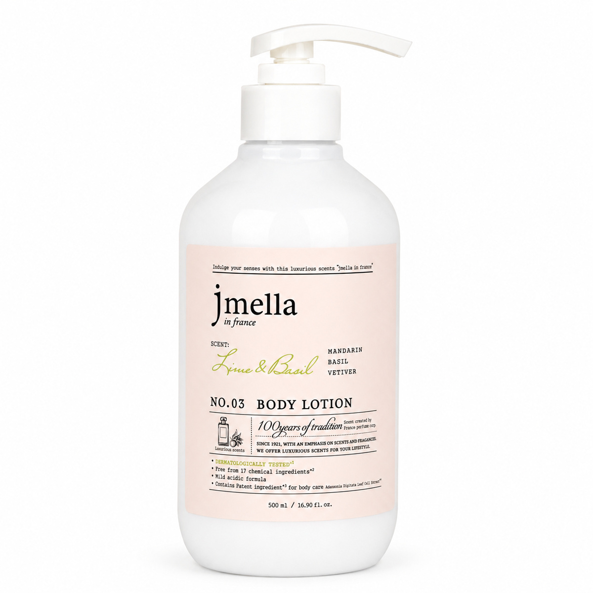 Jmella Body Lotion Lime & Basil 500ml
