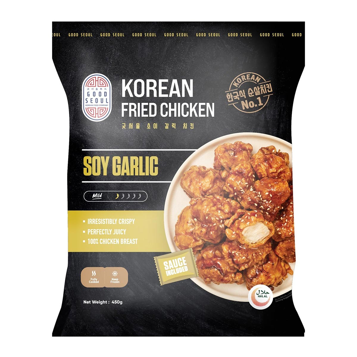 Good Seoul Korean Fried Chicken Soy Sauce Garlic 450g