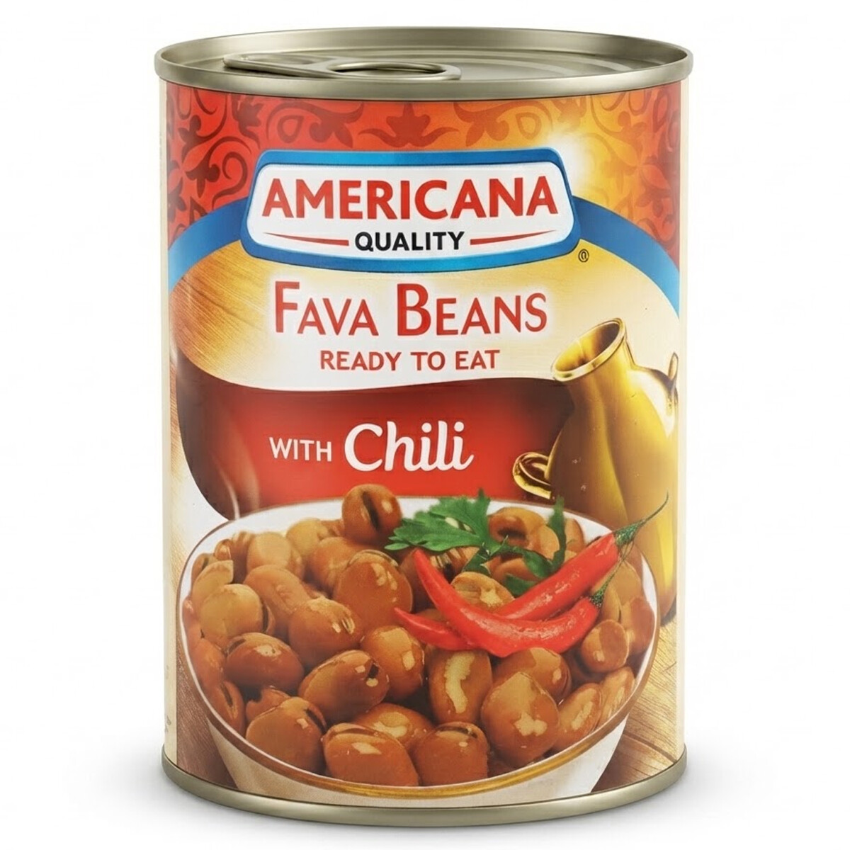 American Quality Canned Fava Beans With Chili 400g