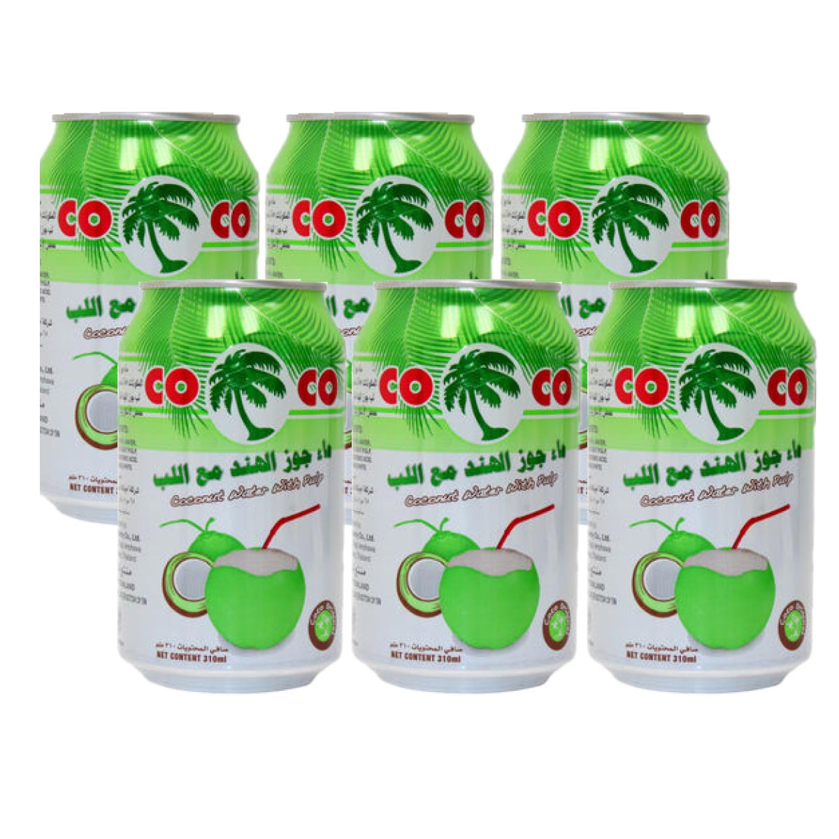 Coco Coconut Water with Pulp 6x310ml