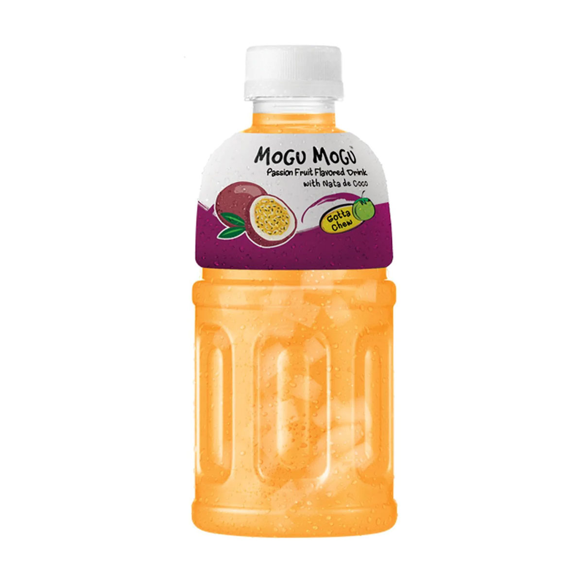 Mogu Mogu Passion Fruit Flavoured Drink with Nata de Coco 320ml
