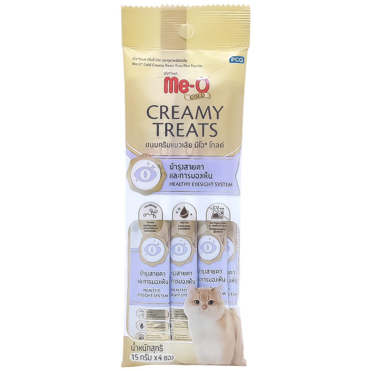 Me O Gold Cat Food Creamy Treats Tuna Taurine 60g