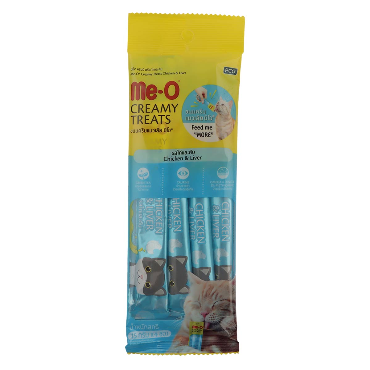 Me O Creamy Treats Chicken & Liver 4x15g