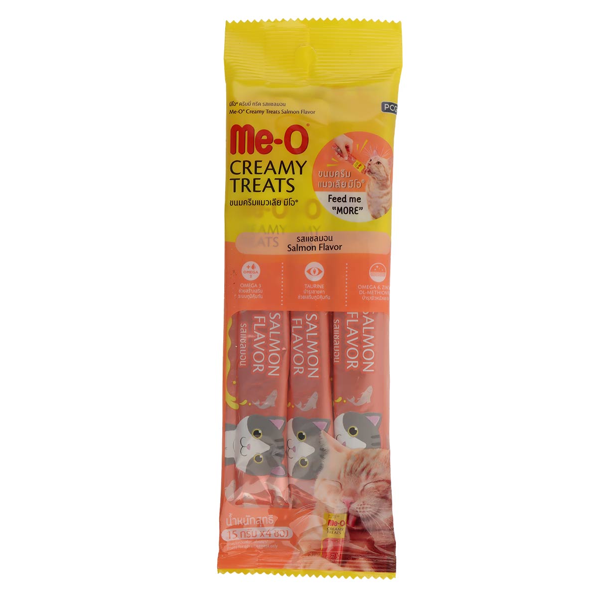 Me O Creamy Treats Salmon Flavor 4x15g