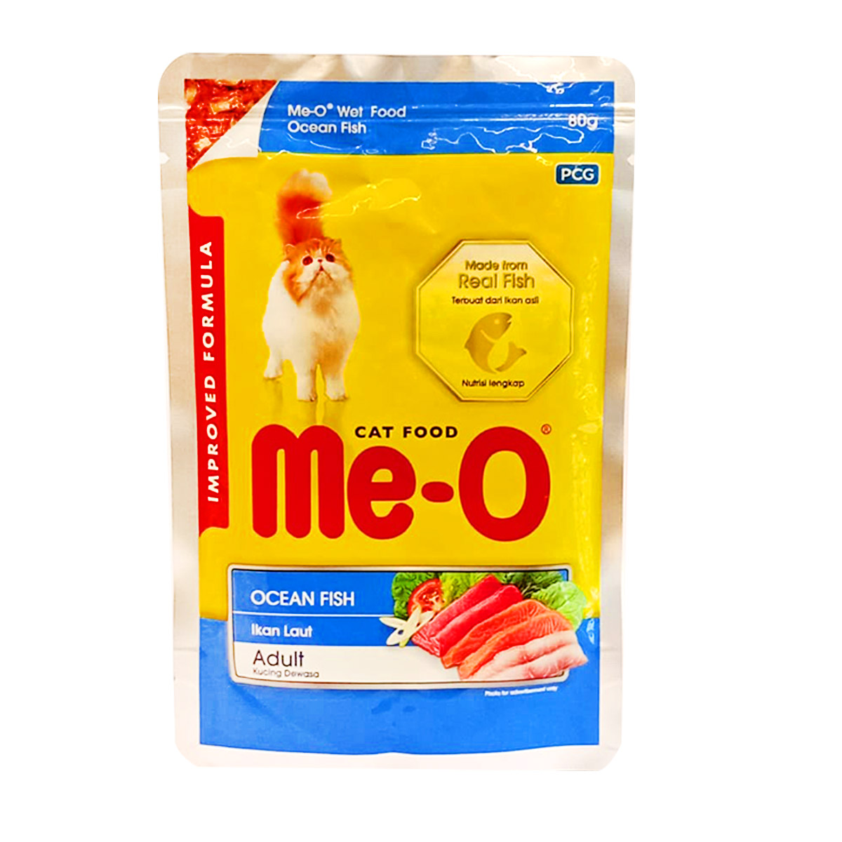 Me O Adult Cat Food Ocean Fish 80g