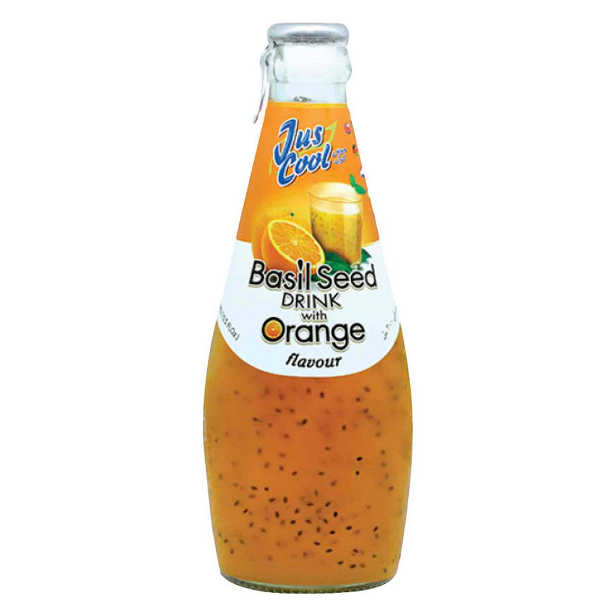 Jus Cool Basil Seed Drink with Orange Flavour 300ml