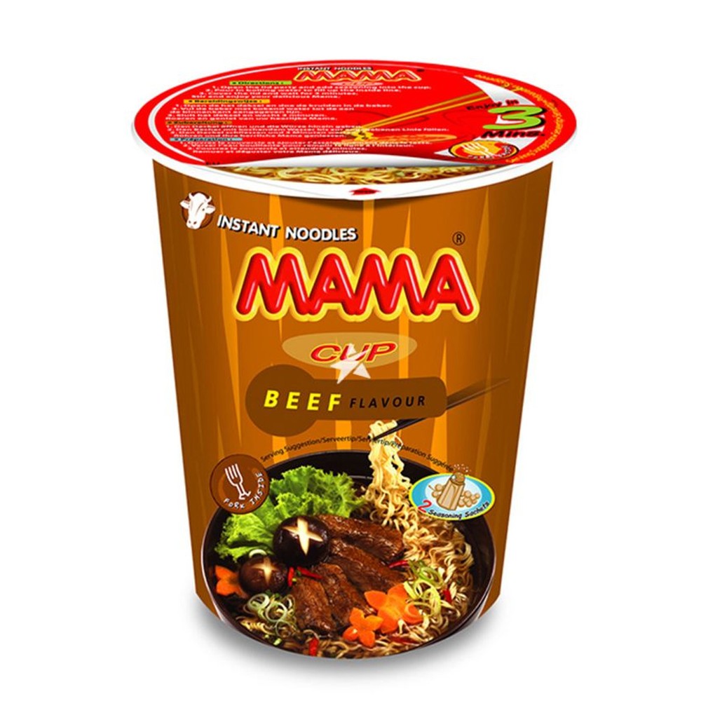 Mama Cup Noodles Beef Flvr 70G