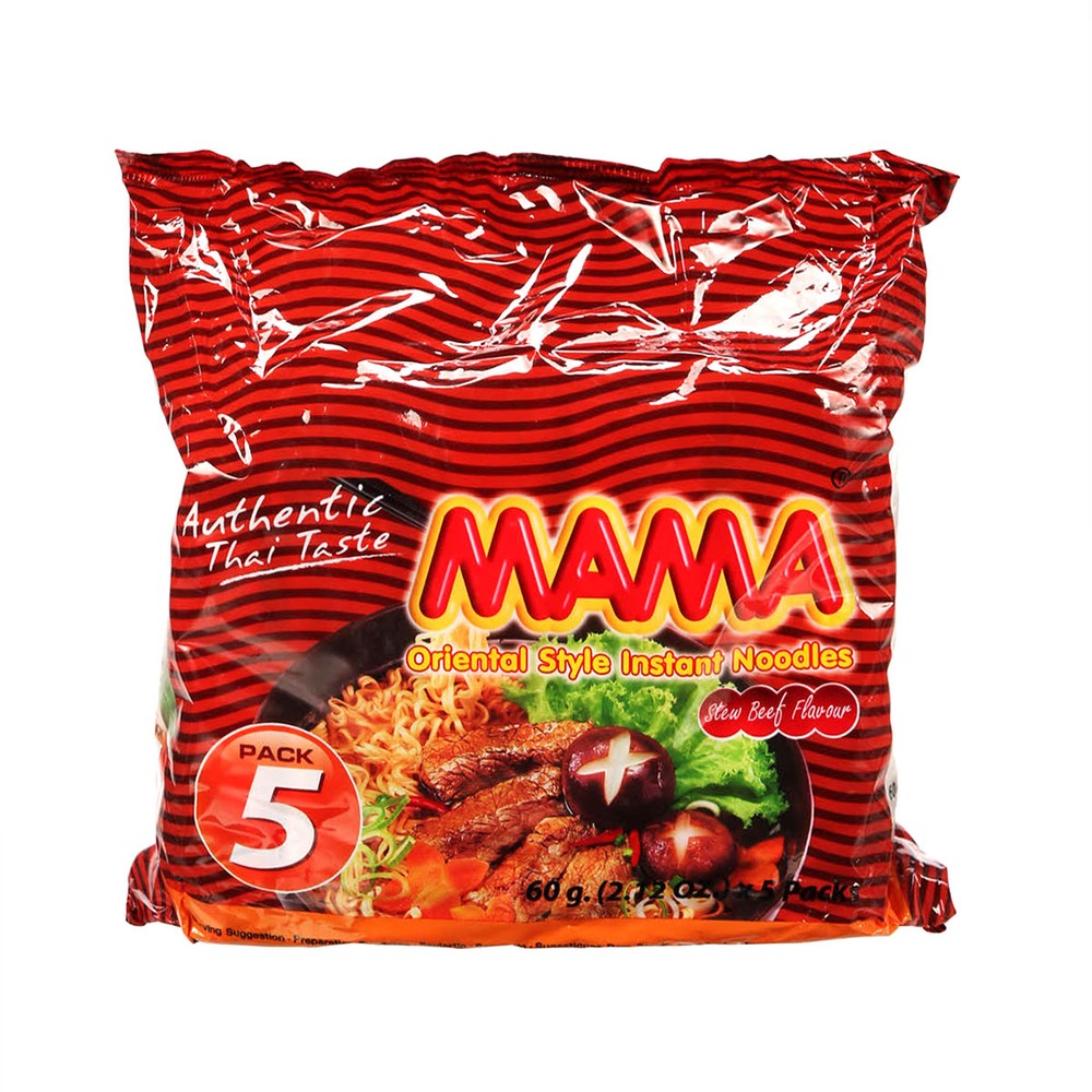 Mama Noodles 5x60g Stew Beef