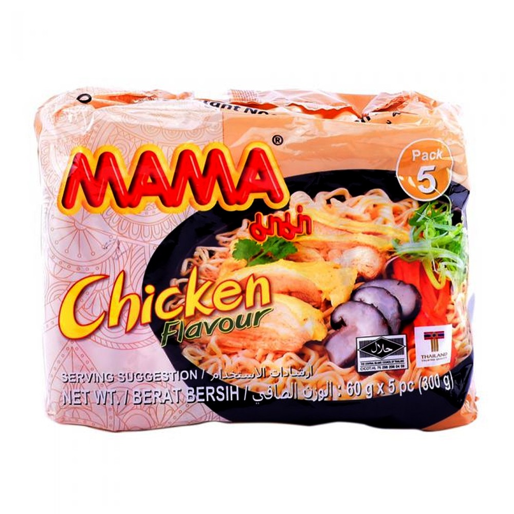 Mama Noodles 5X60G Chicken