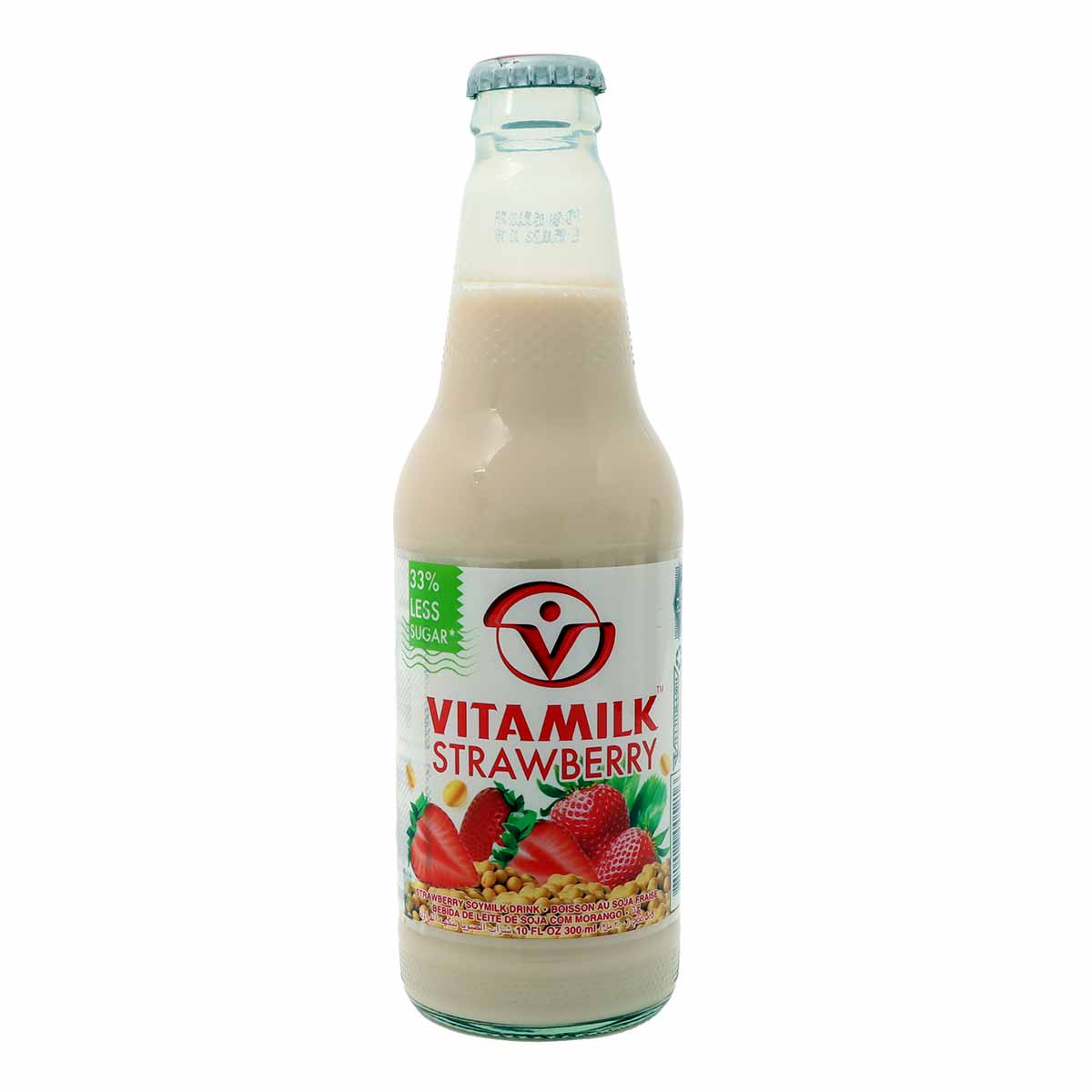 Vitamilk Strawberry Flavoured Soymilk 300ml