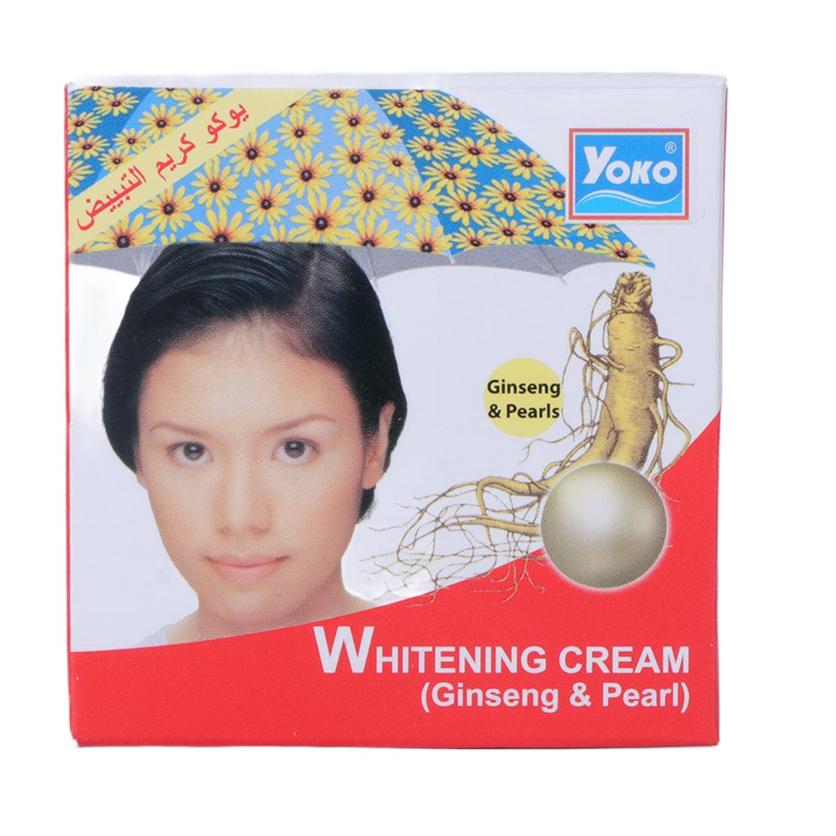 Yoko Herbal Ginseng and Pearls Whitening Cream 4g
