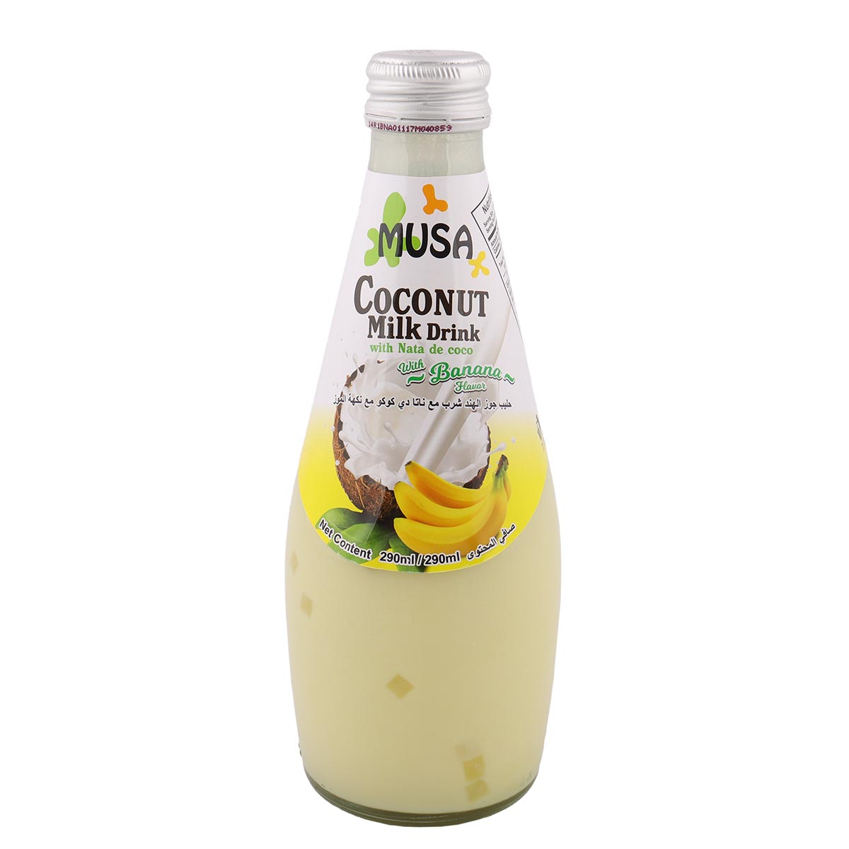 Musa Banana Flavoured Coconut Milk With Nata De Coco 290ml