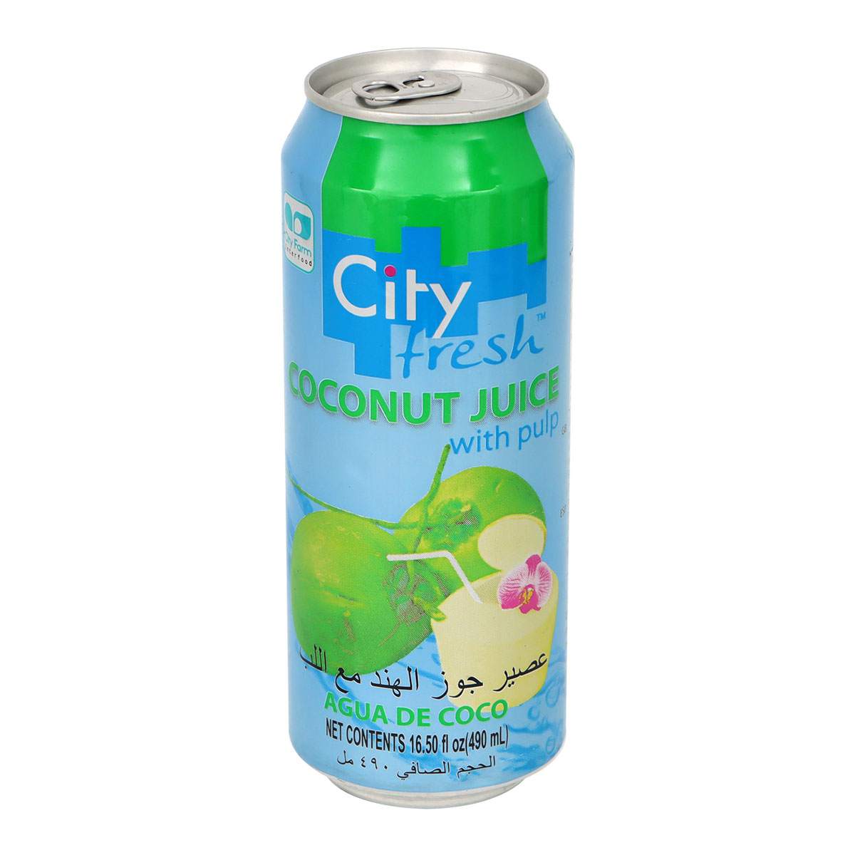 City Fresh Coconut Juice With Pulp 490ml