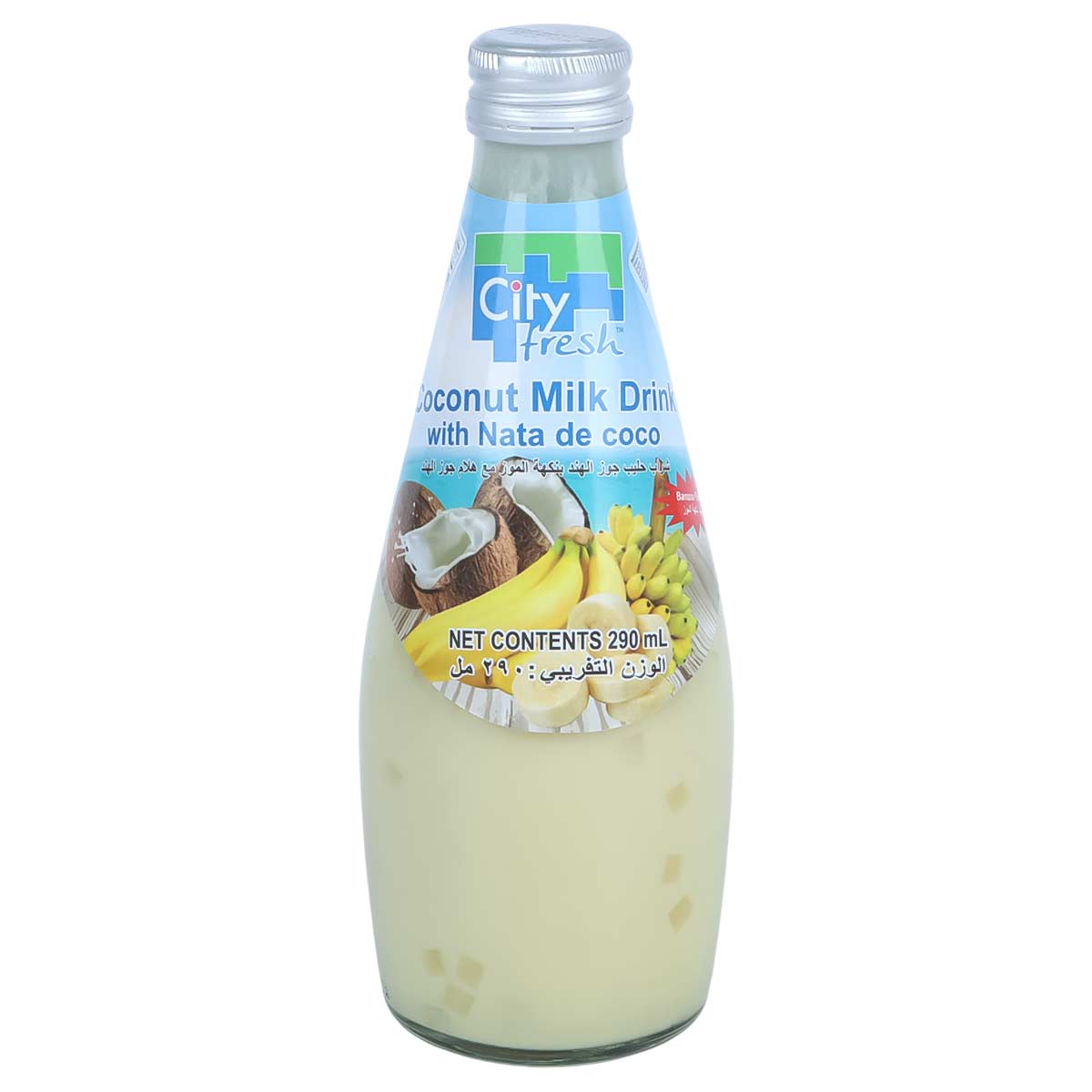 City Fresh Coconut Milk Drink Banana Flavour 290ml