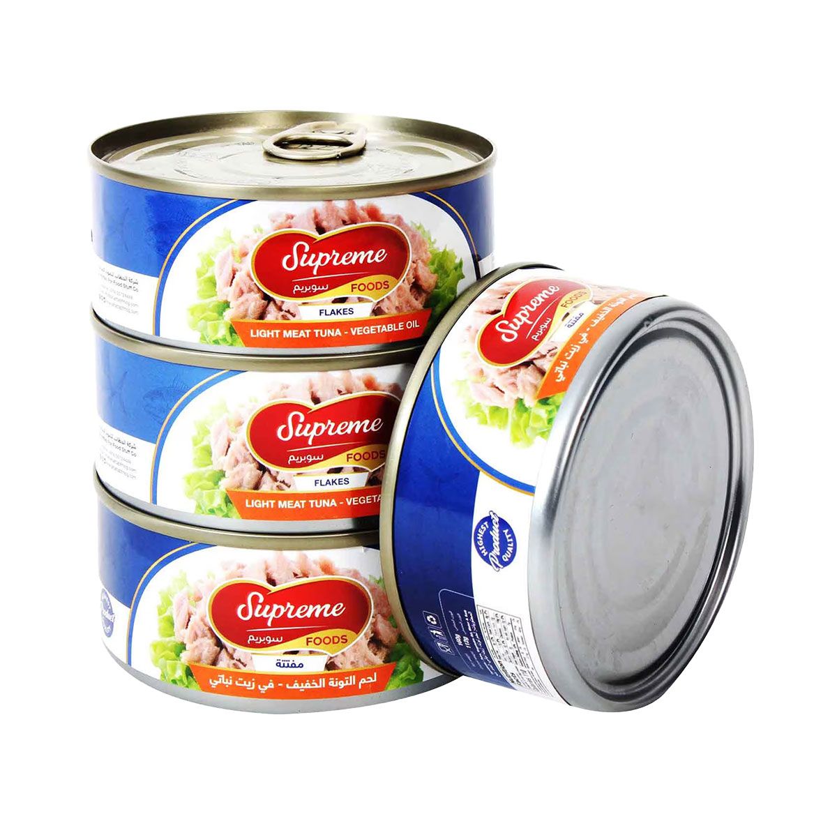 Supreme Light Meat Canned Tuna Flakes 4x160g