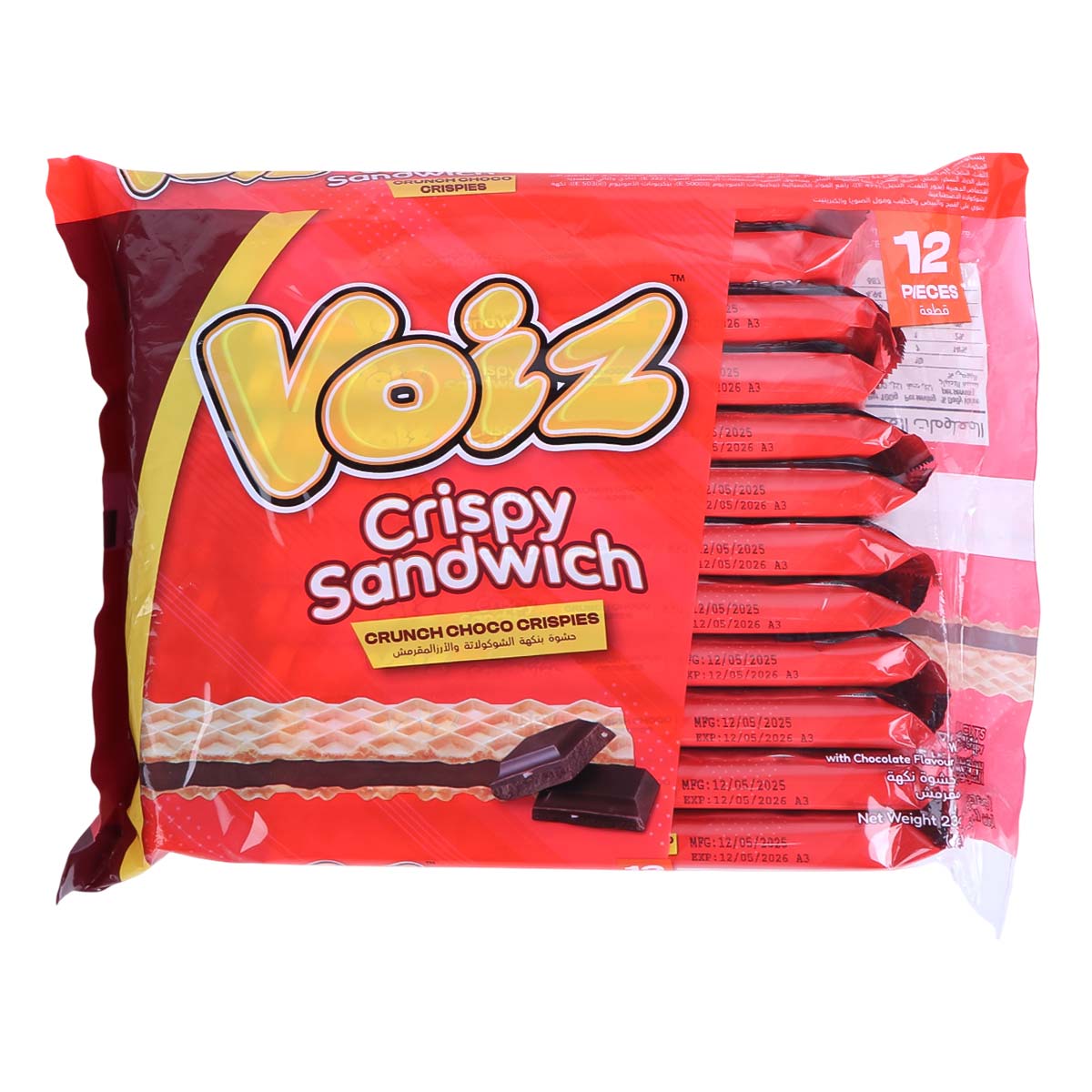 Voiz Crispy Sandwich Crunch Choco Crispies 23g