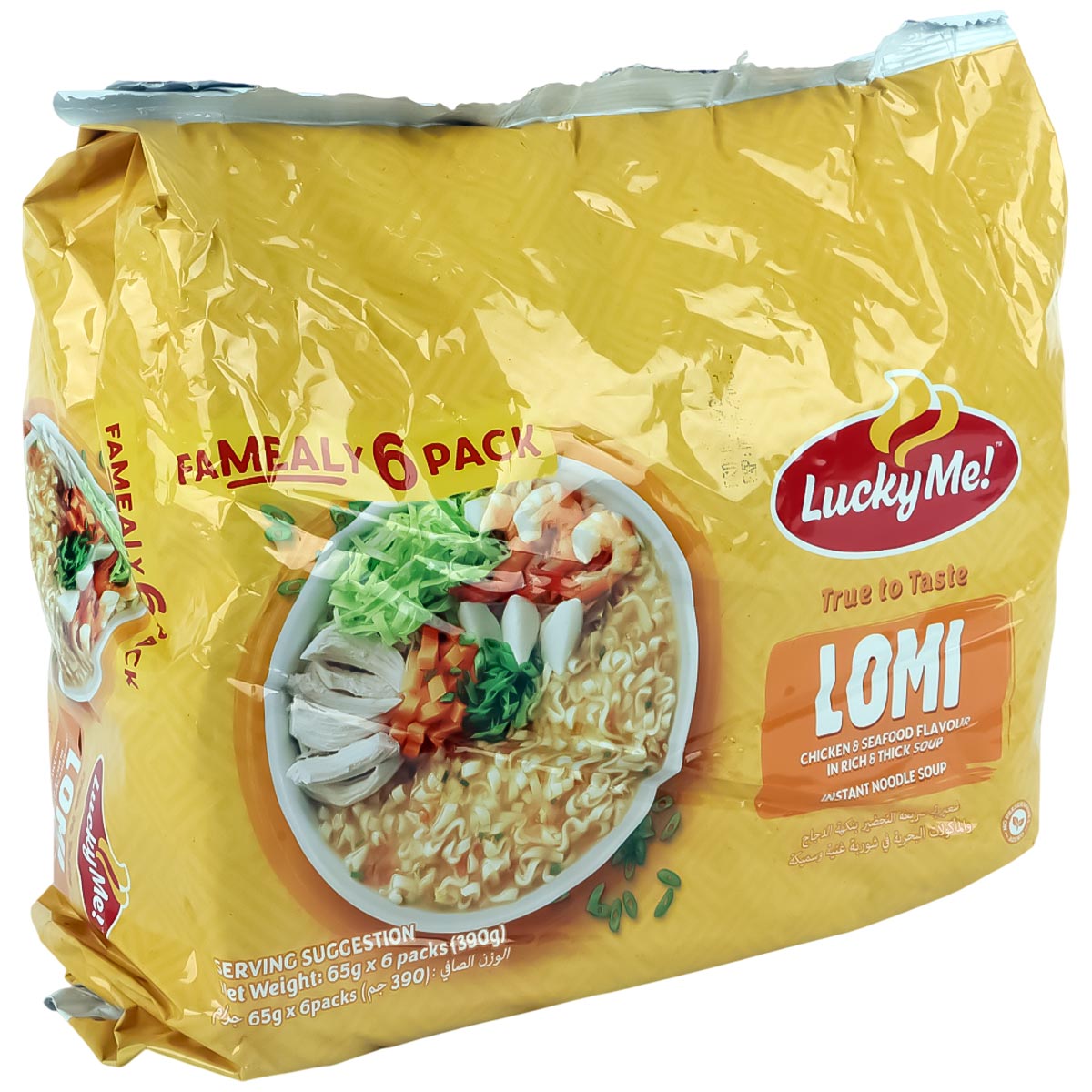 Lucky Me Lomi Chicken & Seafood Flavour 6x65g