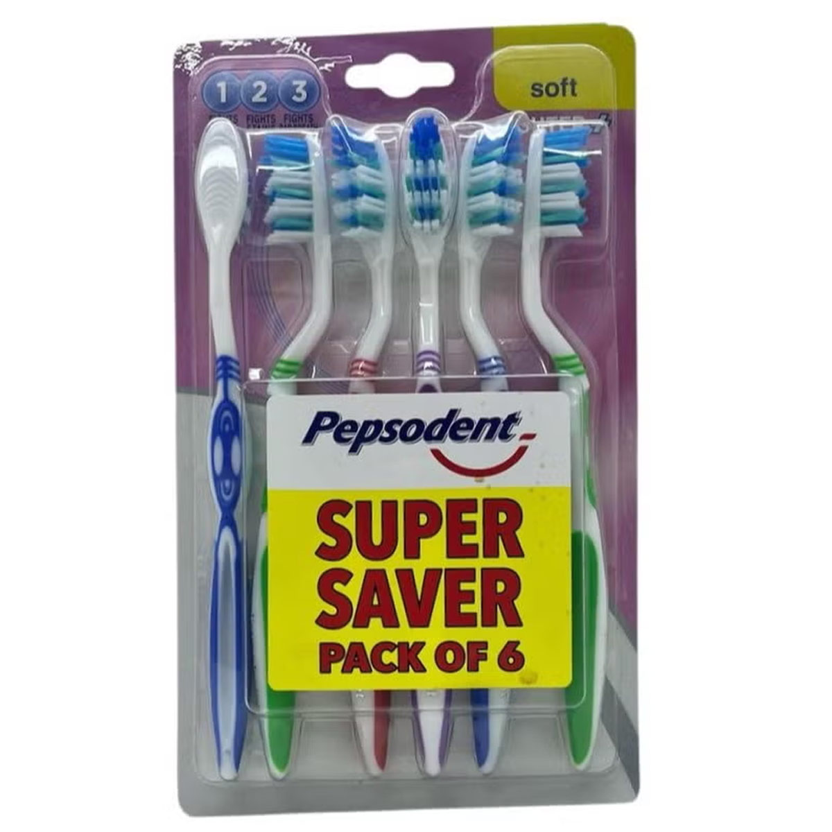 Pepsodent Toothbrush Pack Of 6 Pieces