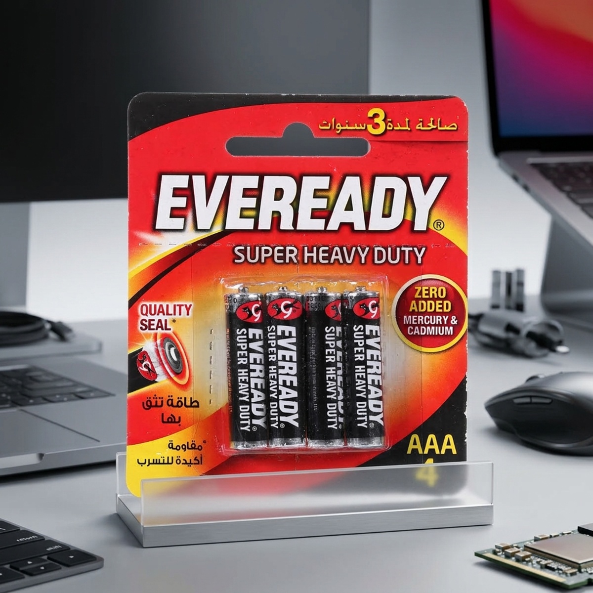 Eveready Super Heavy Duty AAA Batteries 4 Pieces