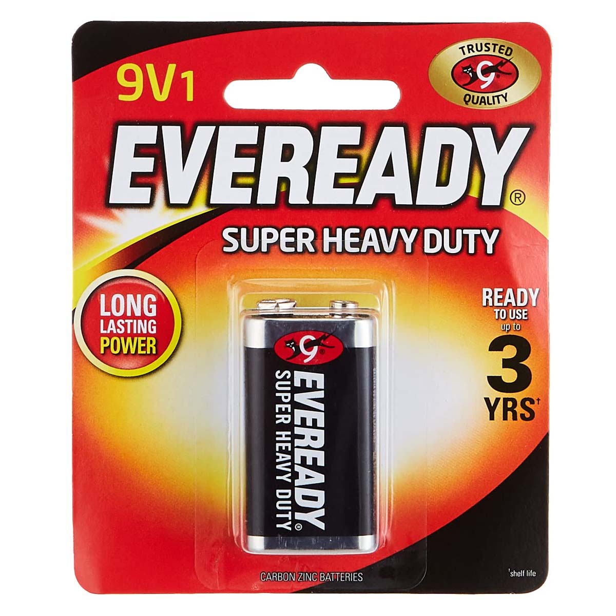 Eveready Super Heavy Duty 9V Battery
