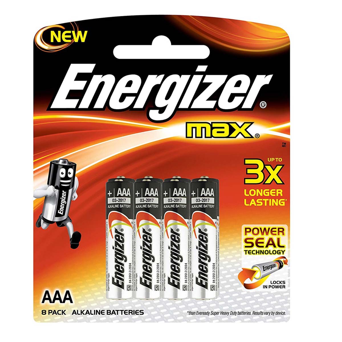 Energizer Max AAA8 Battery 1.5V 1 Pack