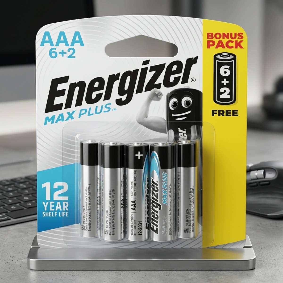 Energizer Max Plus AAA Batteries 8 Pieces