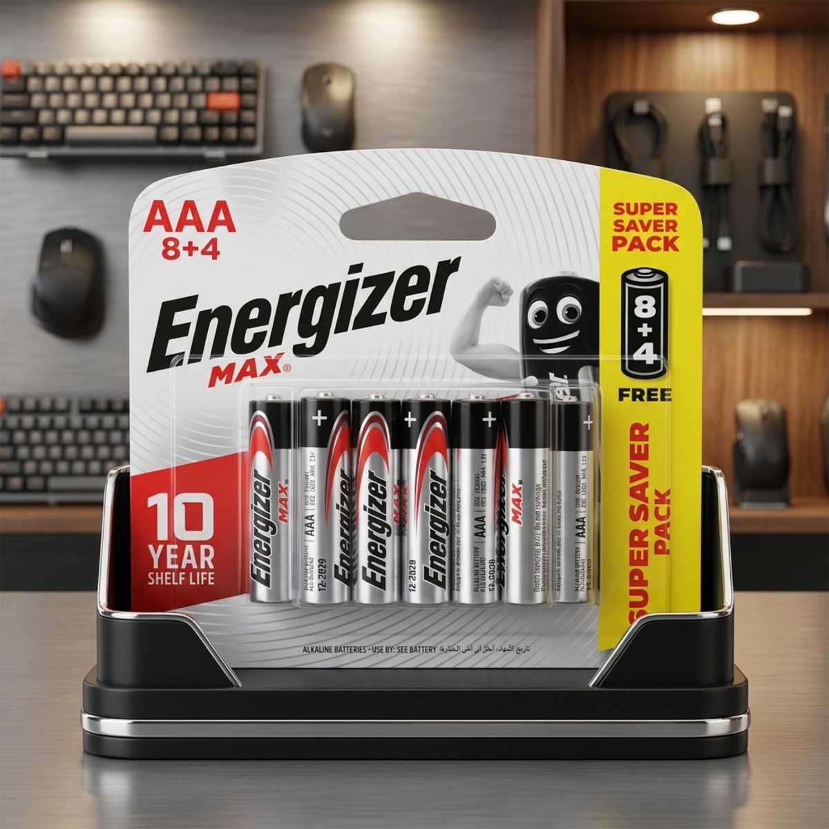 Energizer Max Alkaline Batteries AAA 12 Pieces