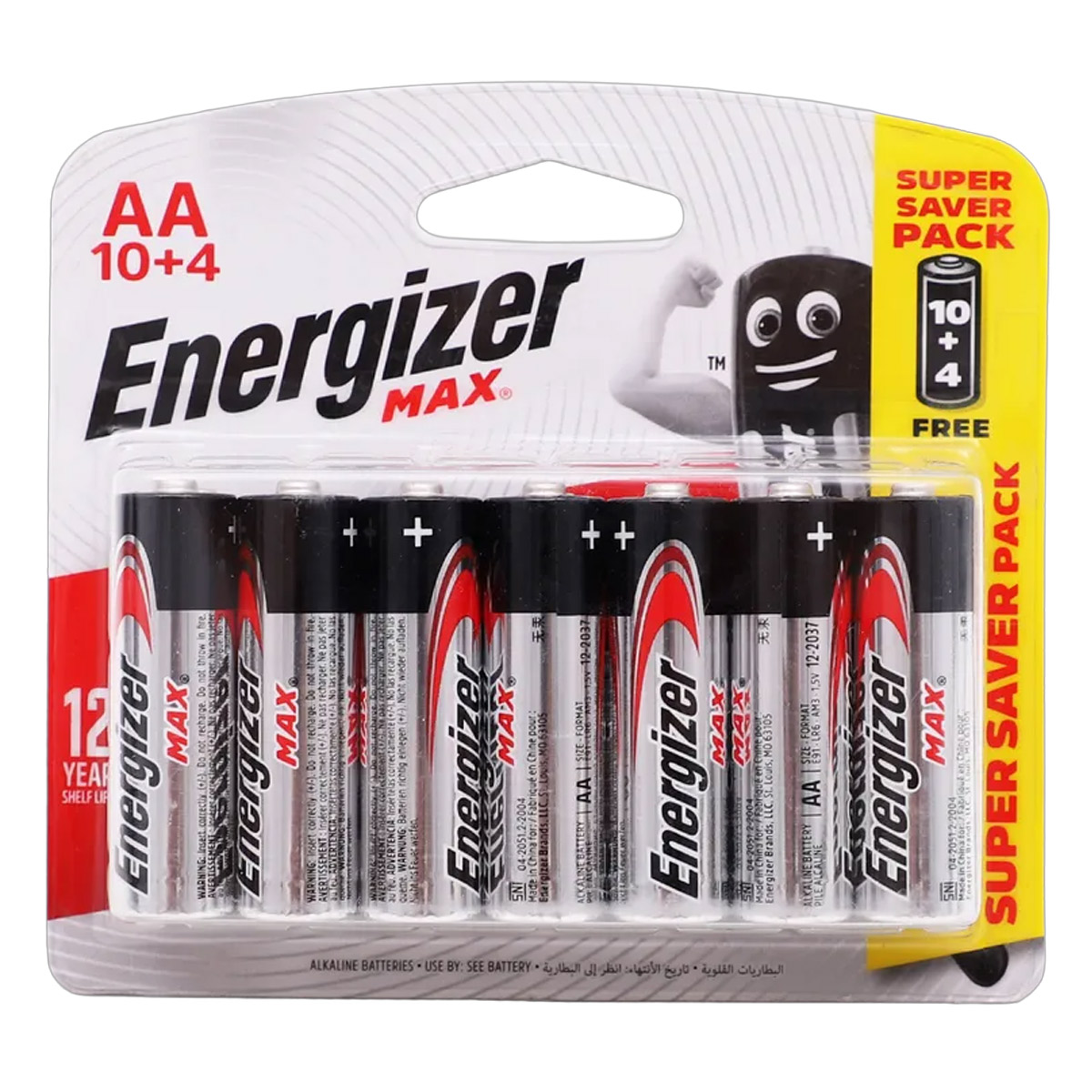 Energizer Max Alkaline Battery Bp14 AA
