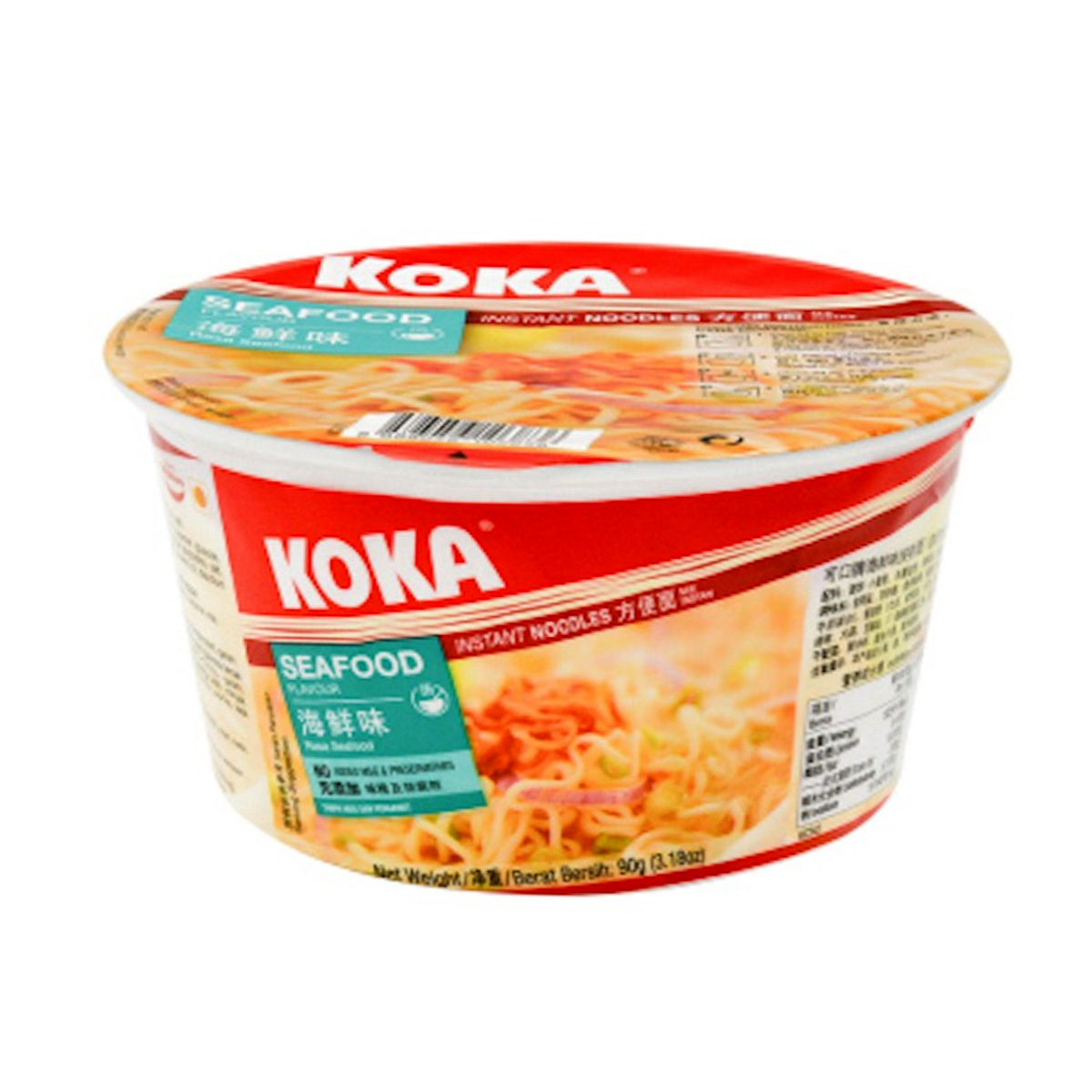 Koka Instant Noodles Bowl Seafood Flavour 90g