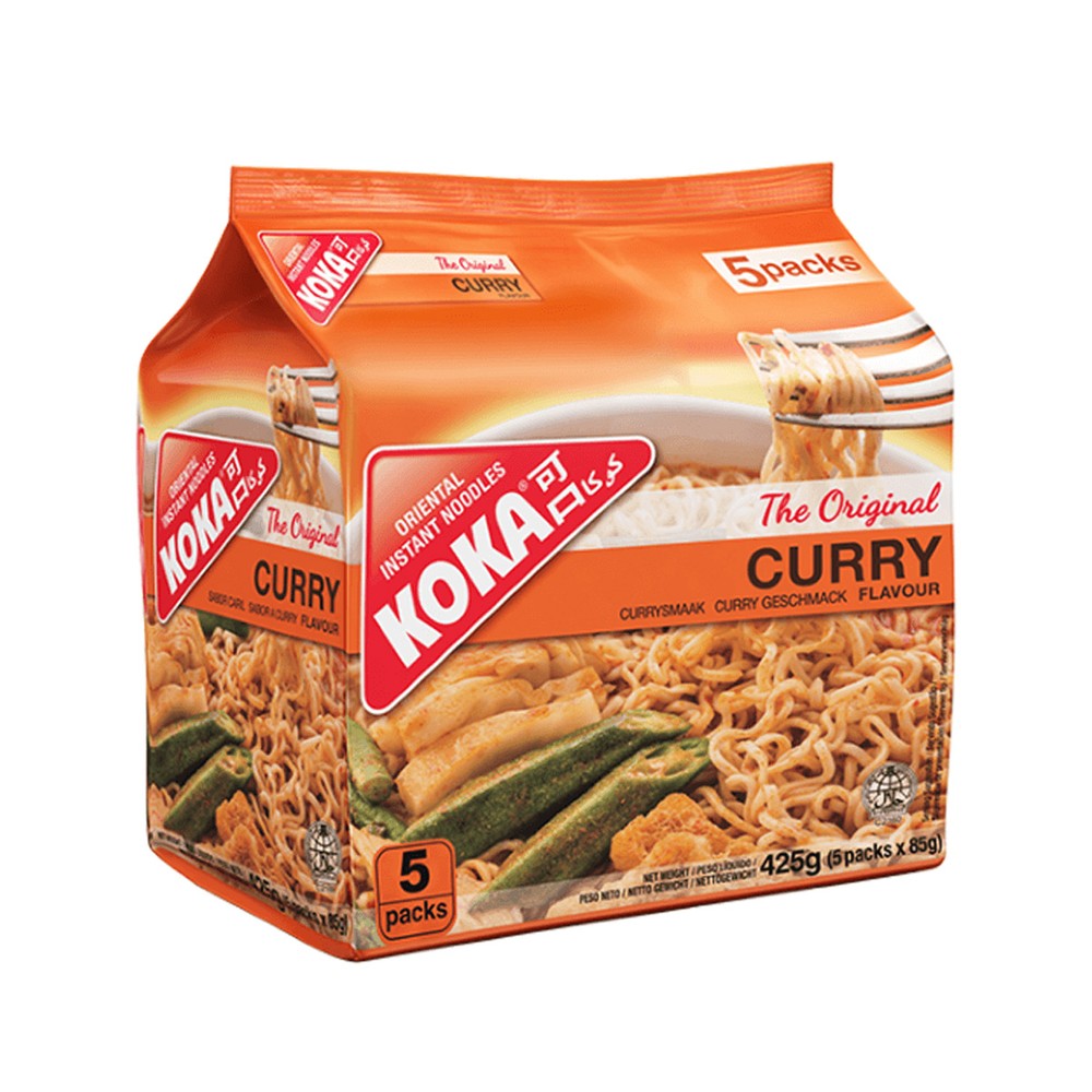 Koka Instant Noodles Curry Flavour 5x85g