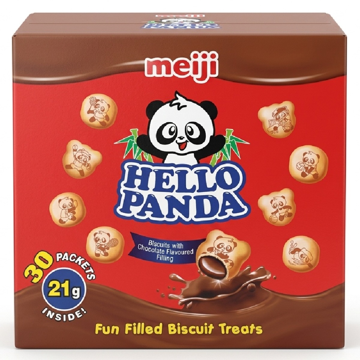 Meiji Hello Panda Chocolate Biscuits 30x21g