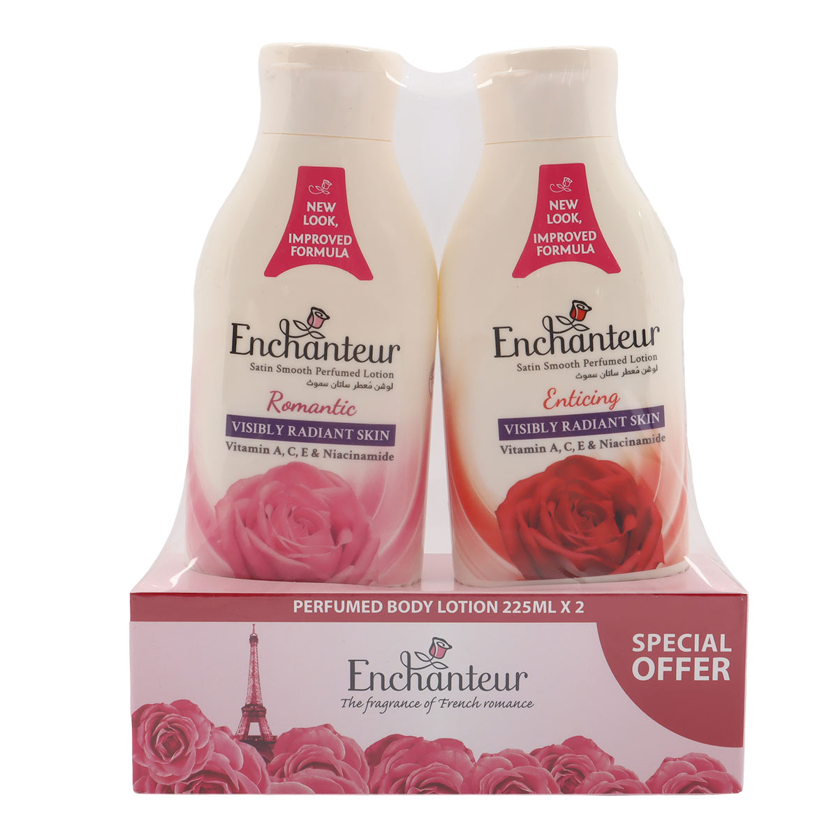 Enchanteur Perfumed  Body Lotion 2x225ml