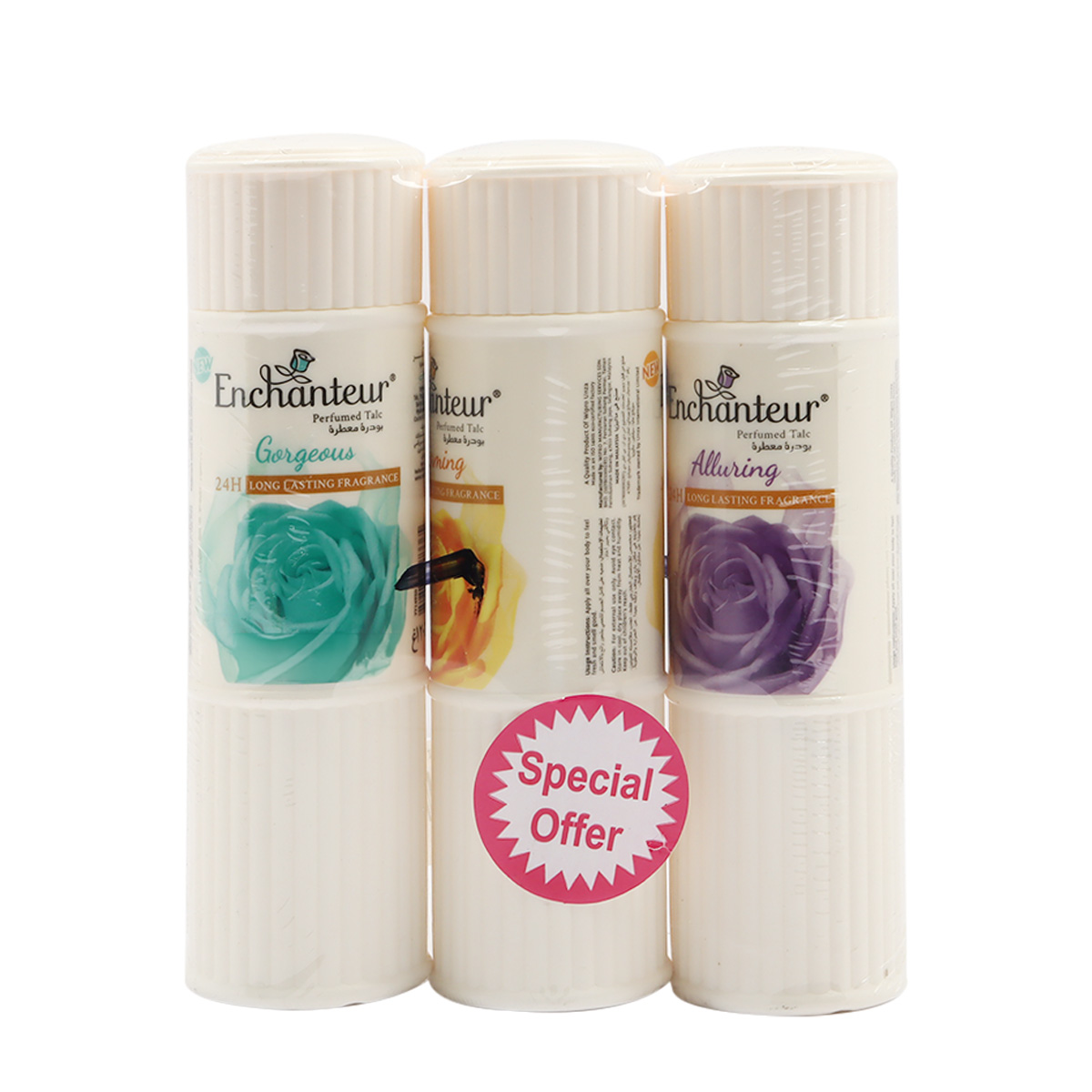 Enchanteur Assorted Talc 3x120g
