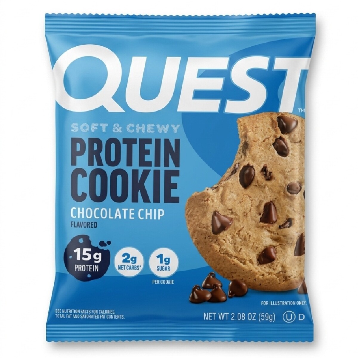 Quest Soft & Chewy Protein Cookie Chocolatelate Chip 59g
