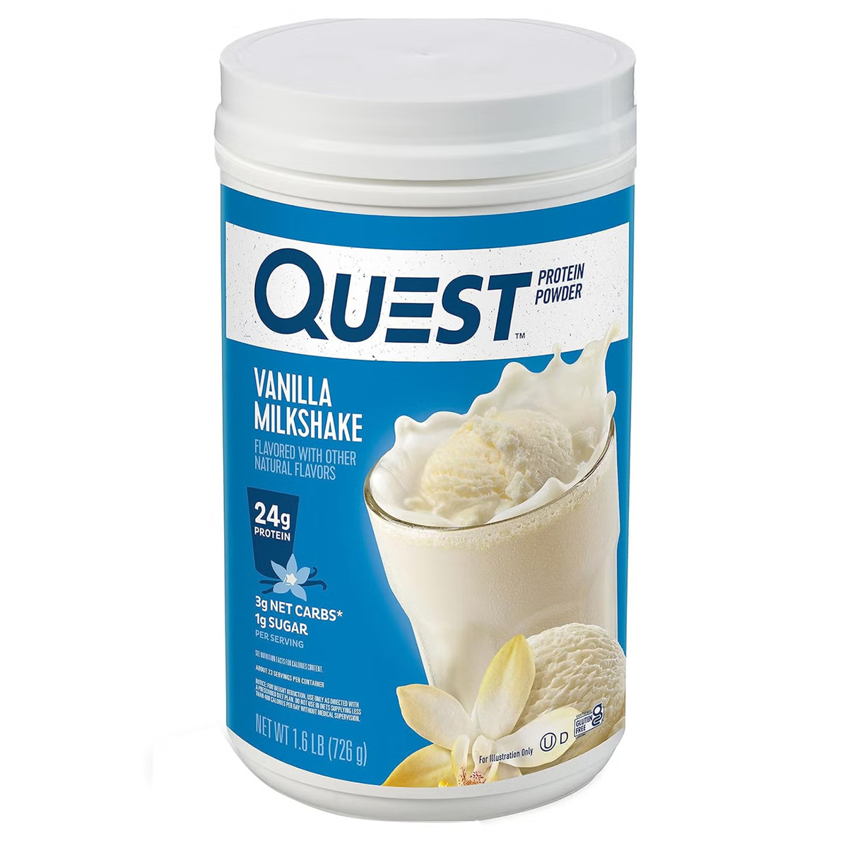 Quest Protein Powder Vanilla Milkshake 726g