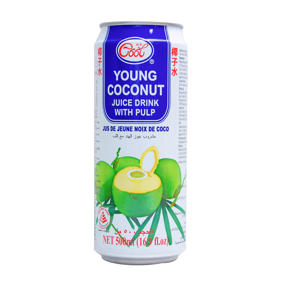 Ice Cool Young Coconut Roasted Juice Drink with Pulp 500ml