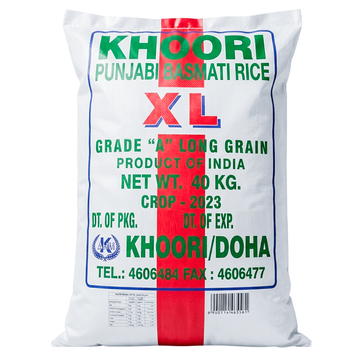 Khoory Ind Basmati Rice 40Kg
