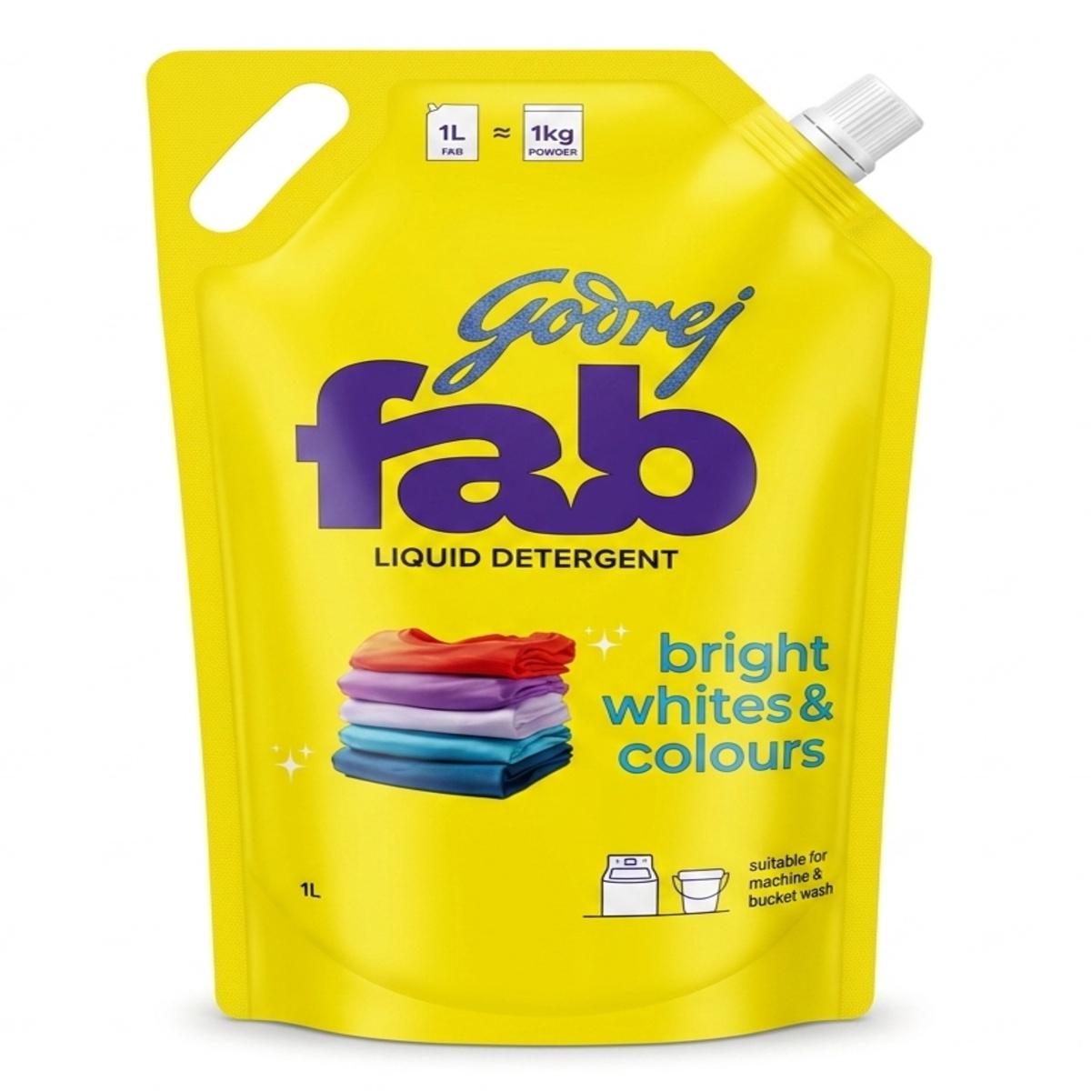 Godrej Fab Liquid Detergent Bright 1L