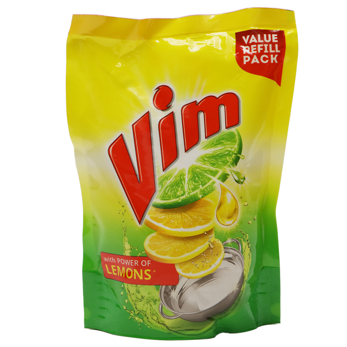 Vim Lemon Liquid Dishwash Pouch 500ml