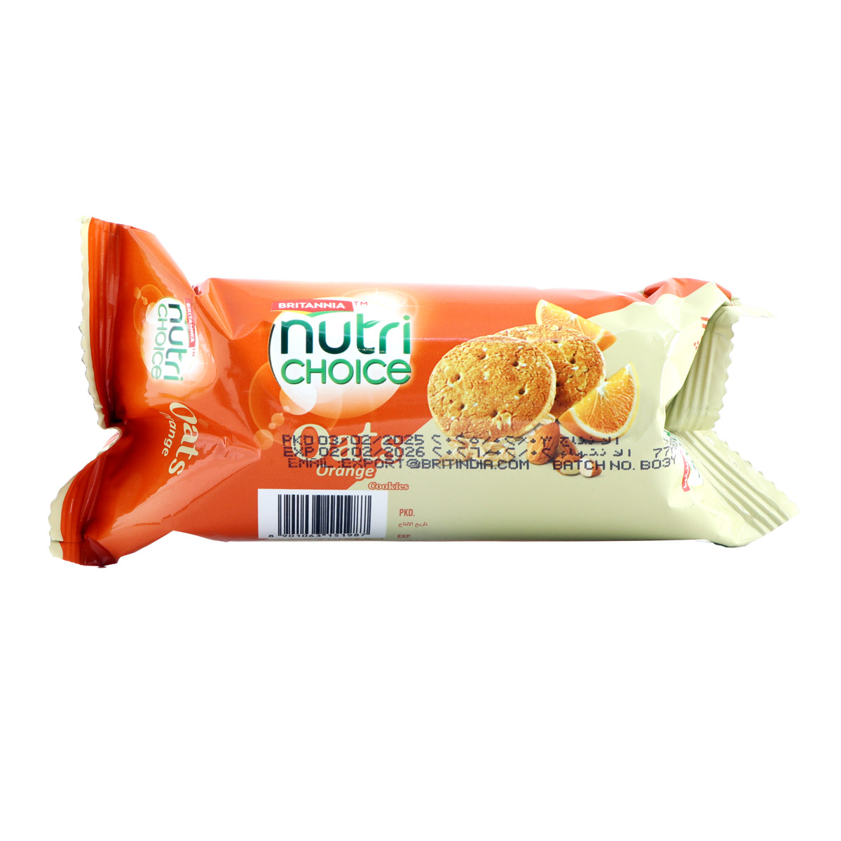 Britannia Nutri Choice Orange Flavour Oats Biscuit 75g