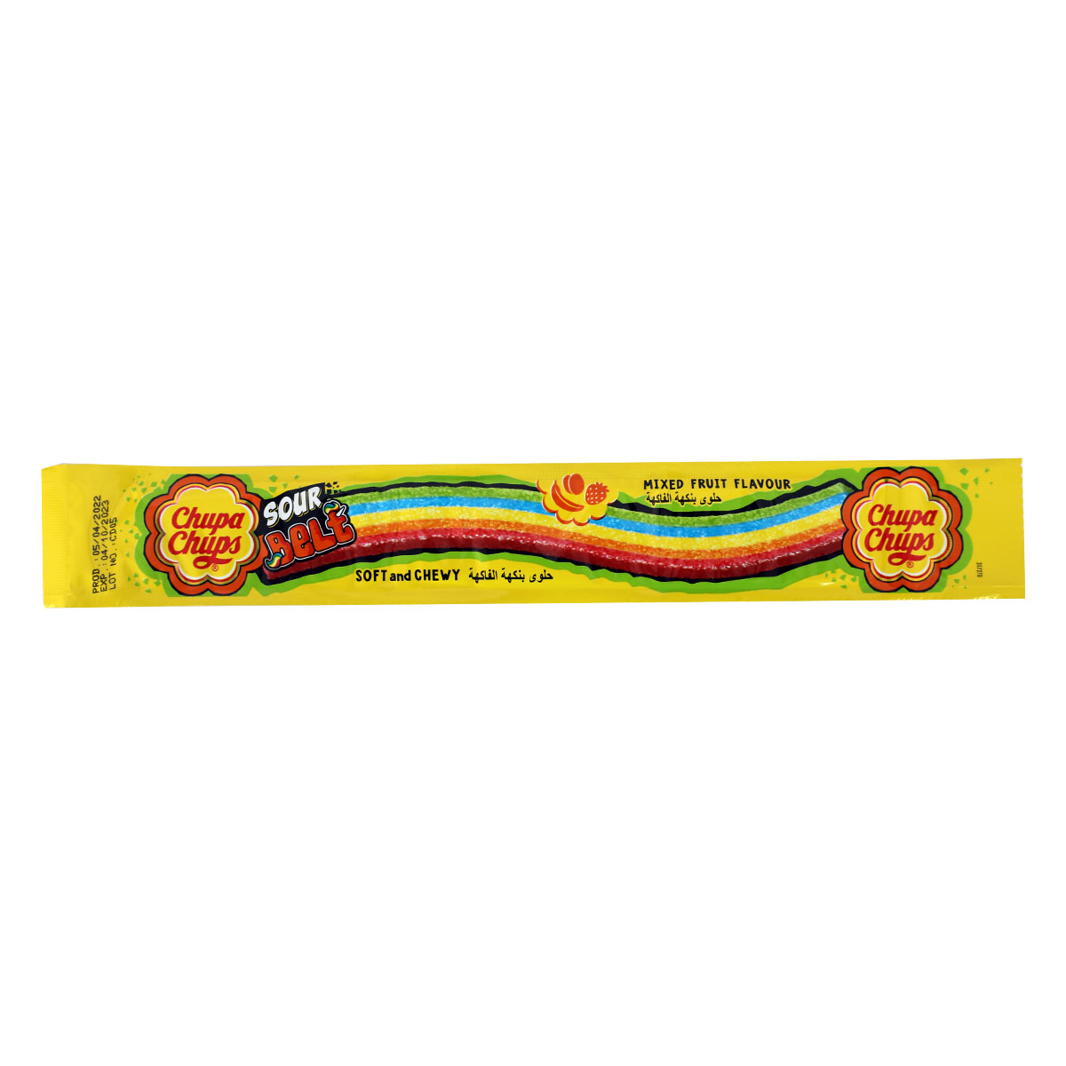 Chupa Chups Sour Belt Mix Fruit Flavour 10.5gm