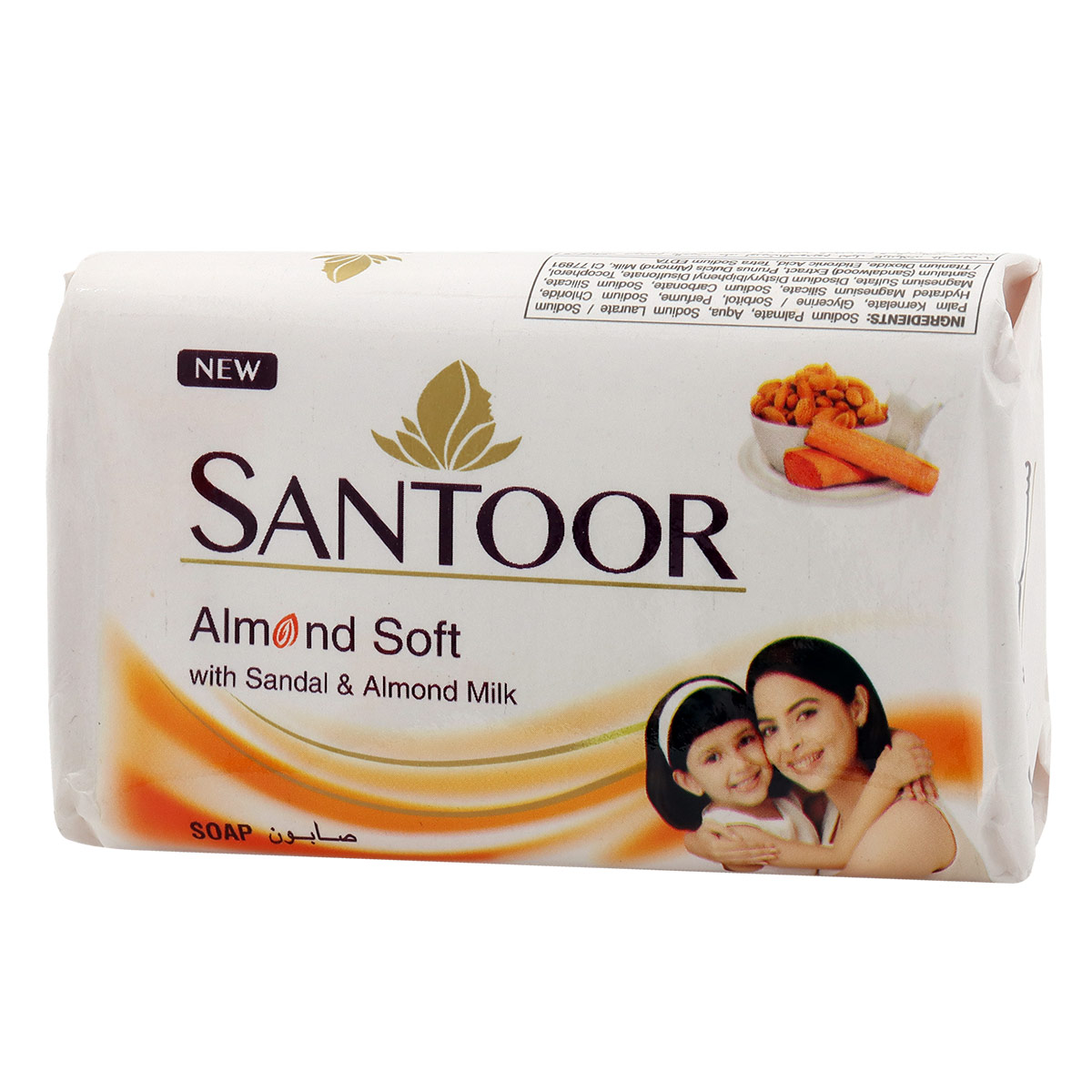 Santoor Sandal & Almond Milk Soap 125g